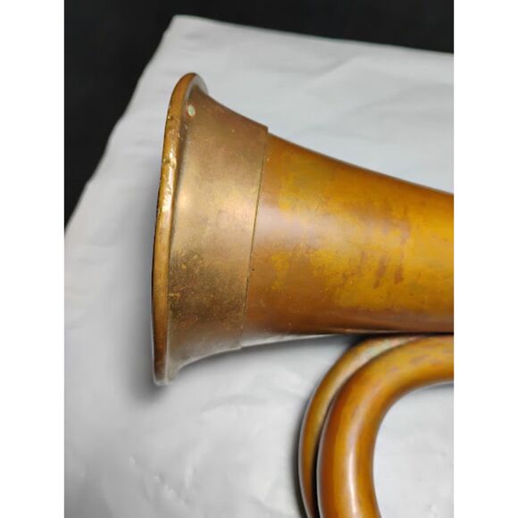 Vintage Antique Copper/Brass Calvary Bugle Signal Horn - Picture 10 of 10